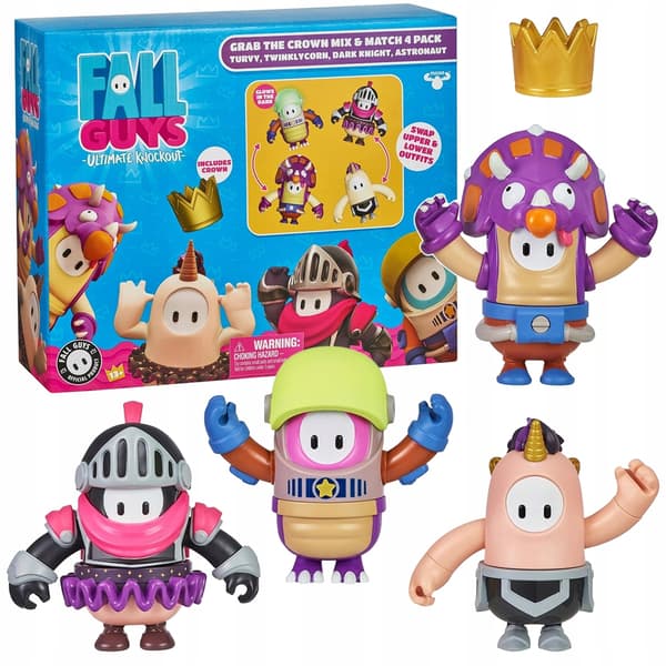 Fall Guys In-Game Figure Set – 4 Original Figures