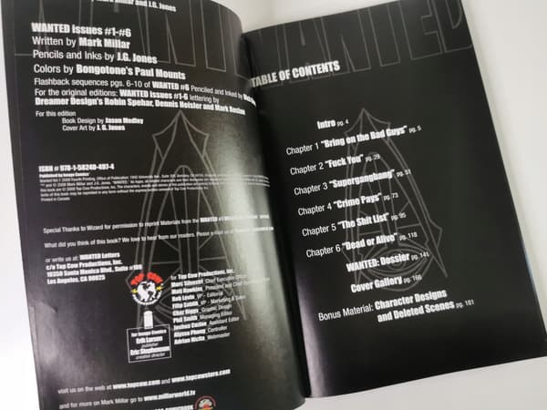 The comic *Wanted*, published in the USA