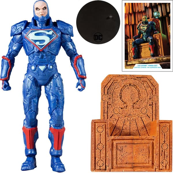 Lex Luthor (Blue Power Suit; Throne) figure from the DC Multiverse range