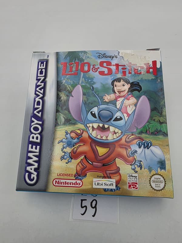 GAME BOY ADVANCE LILO & STITCH ORIGINAL CARDBOARD BOX