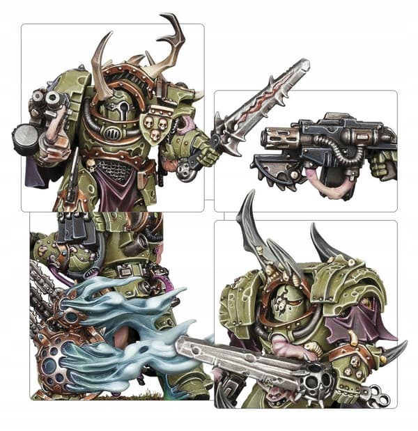 Warhammer 40.000: Blightlord Terminators från Death Guard