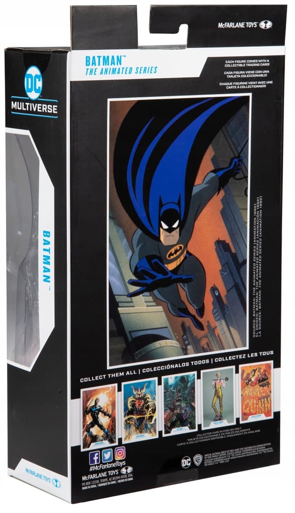 Large DC Multiverse Animated Batman Figurine, 18cm.