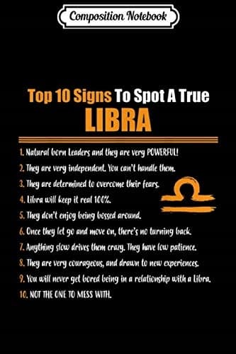 Composition Notebook: Libra Facts – Zodiac Sign Journal/Notebook – Blank, Lined