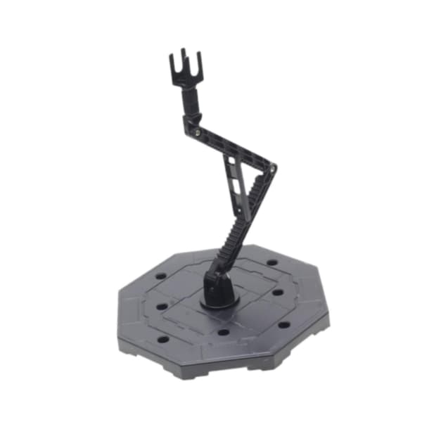 Action figure stand with height-adjustable angle Sturdy doll stand Support Black