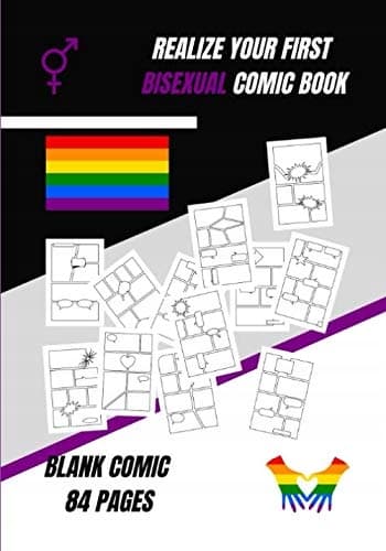 CREATE YOUR FIRST BISEXUAL COMIC BOOK: YOUR OWN COMIC BOOK (BLANK COMIC LG
