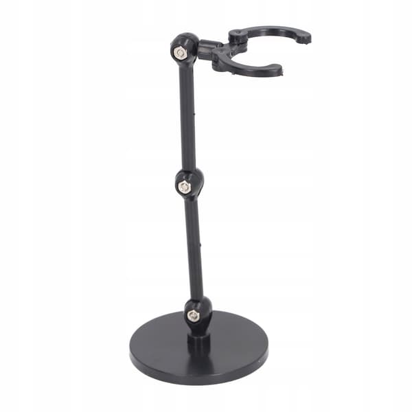 Figurine stand, flexible plastic stand for collectable dolls