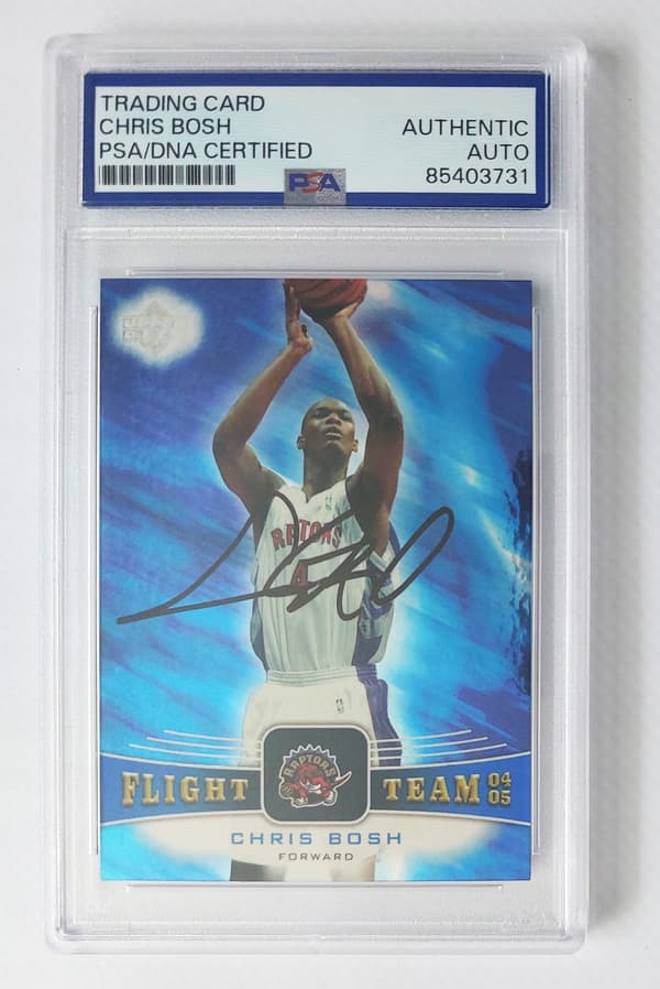 CHRIS BOSH AUTOGRAPH Toronto Raptors 2004 Upper Deck Flight Team #FT29