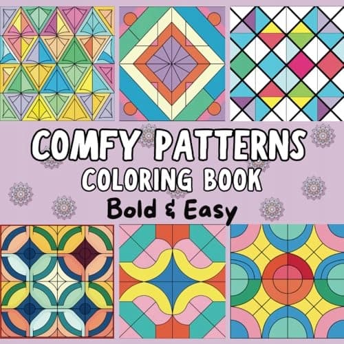 Bloggsers, Gabriel Comfy Patterns: A Bold and Easy Colouring Book – Simple and B