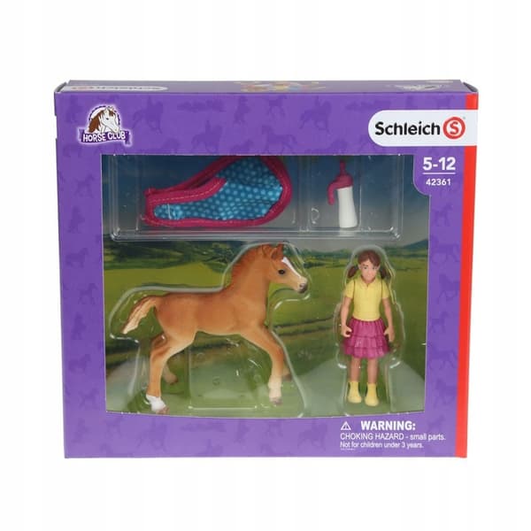 SCHLEICH 42361 FOAL WITH A BLANKET