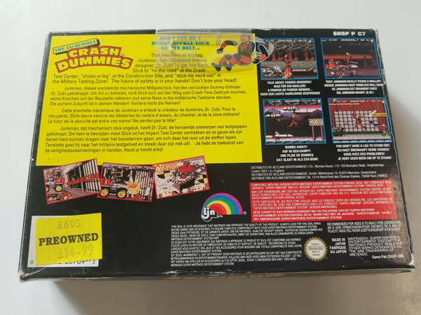 THE INCREDIBLE CRASH DUMMIES SNES PAL NINTENDO ENG