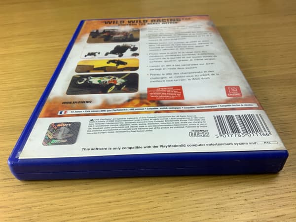 WILD WILD RACING – PS2 game disc, very good+ condition, complete set