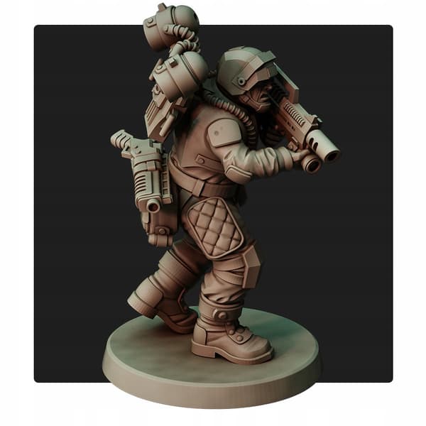 Airborn Team x5 Red Pilgrim Miniatures 28 mm