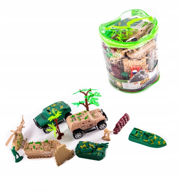 LARGE SET: MILITARY BASE, ARMY, SOLDIERS, FIGURINES