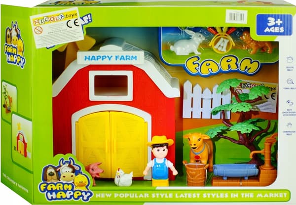 HAPPY FARM ANIMAL FIGURES + ACCESSORIES 3195