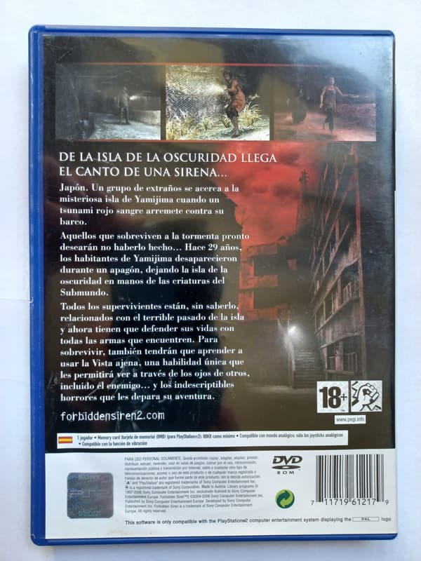 Forbidden Siren 2, PlayStation 2, PS2