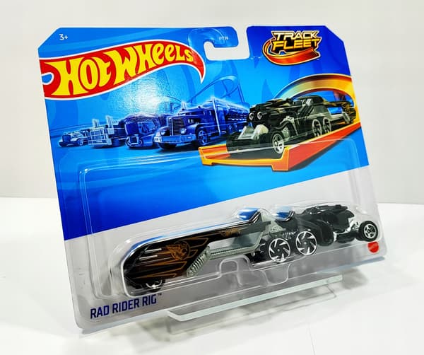 HOT WHEELS RAD RIDER RIG / TRACK FLEET / BLACK