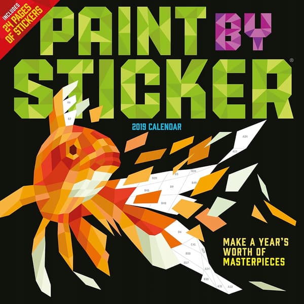 2019 Paint by Sticker Wall Calendar – Wal