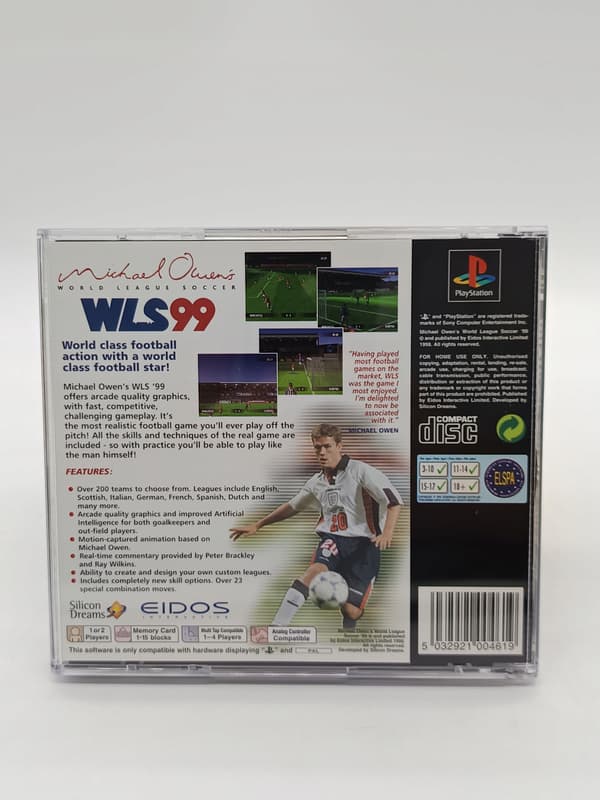 Michael Owen's WLS 99 PS1 PSX PlayStation (PSX) – boxed