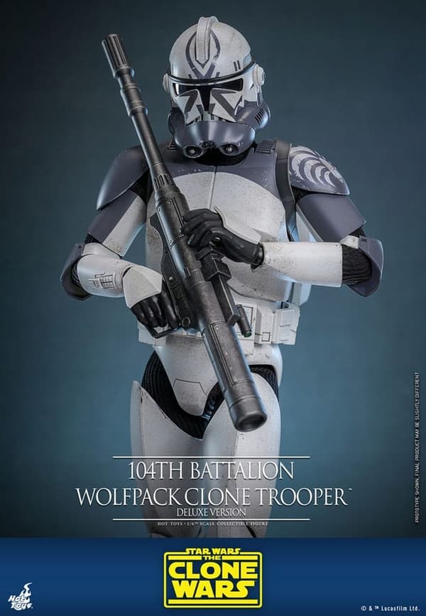 Star Wars 1/6 Scale Clone Trooper 104th Battalion Wolfpack Deluxe Action Figure -