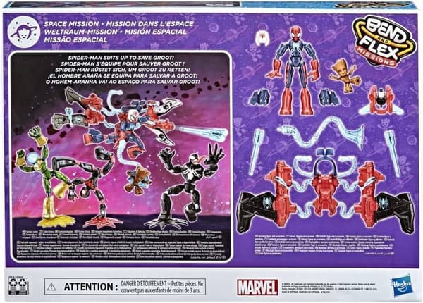 BEN AND FLEX MISSION SPIDER-MAN FIGURE + GROOT