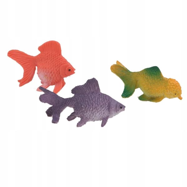 24 Plastic Fish / Animals – Small Action Figures for Children