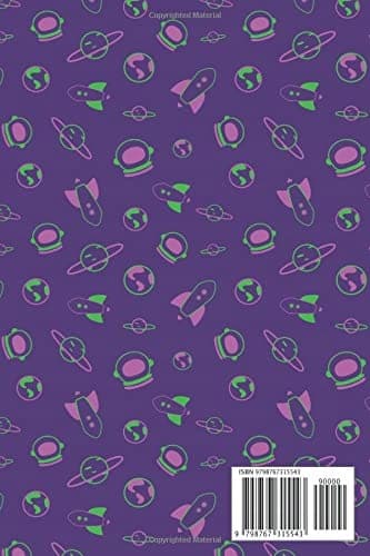 Composition Notebook: Cute Space Pattern. Suitable for university, school and