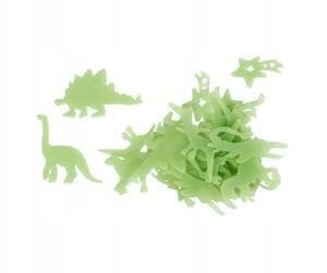 Glow-in-the-dark dinosaurs, 24-piece set