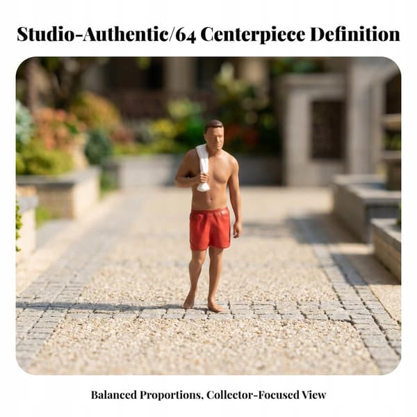Beach figure – 1/64 scale model – Lifelike figure for a diorama
