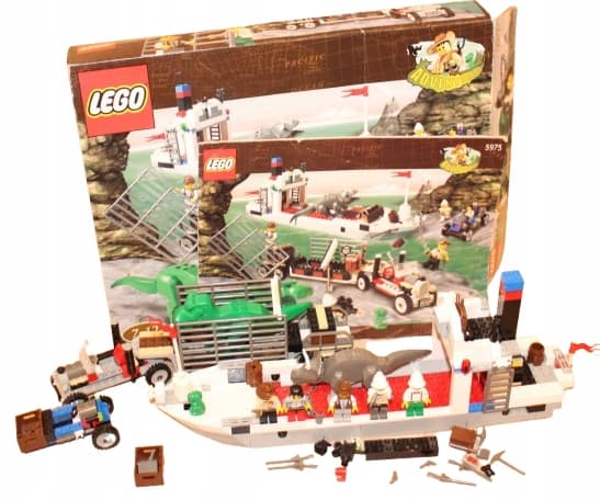 LEGO Classic ADVENTURES 5975 BOX, INSTRUCTIONS, T-Rex Transport SET