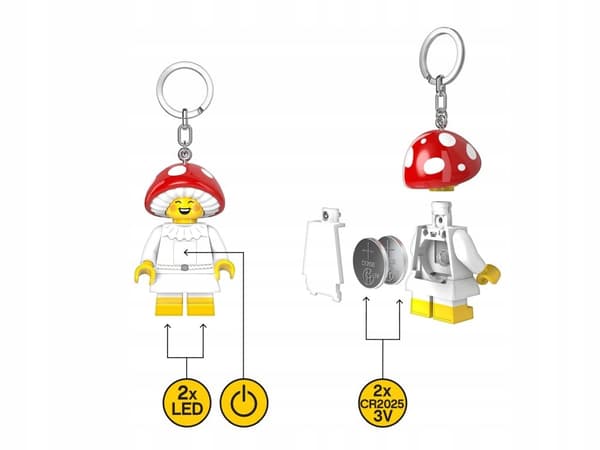 LEGO KE240 Toadstool Keyring with Torch