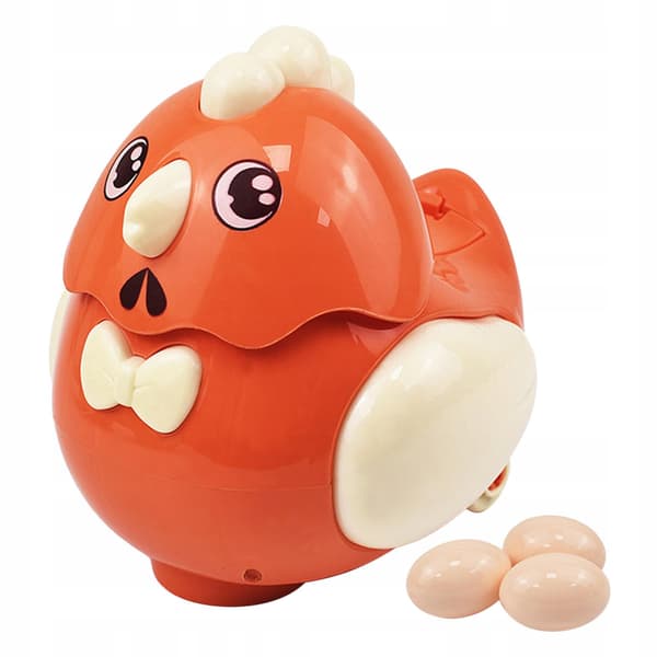 Electric Egg-Laying Chicken Interactive Toy Battery-operated Orange
