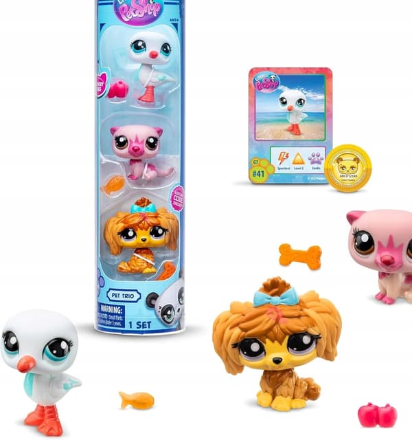 COUNTRY-STYLE ANIMAL FIGURES SET (3 PIECES) + ACCESSORIES – CARD CODE 4+