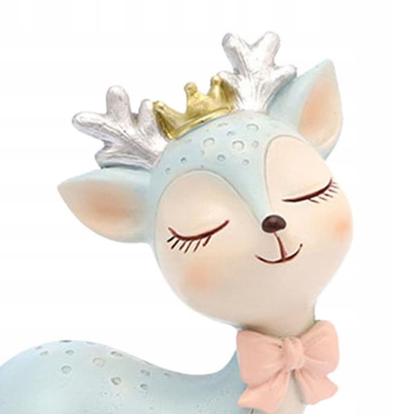 Animals Deer Action Figures Toy Durable decorative handmade dough craft Blue