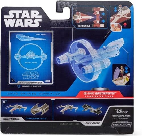 STAR WARS MICRO GALAXY JEDI STARFIGHTER + OBI-WAN figure