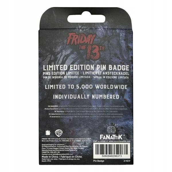 FRIDAY THE 13TH PIN BADGE SET