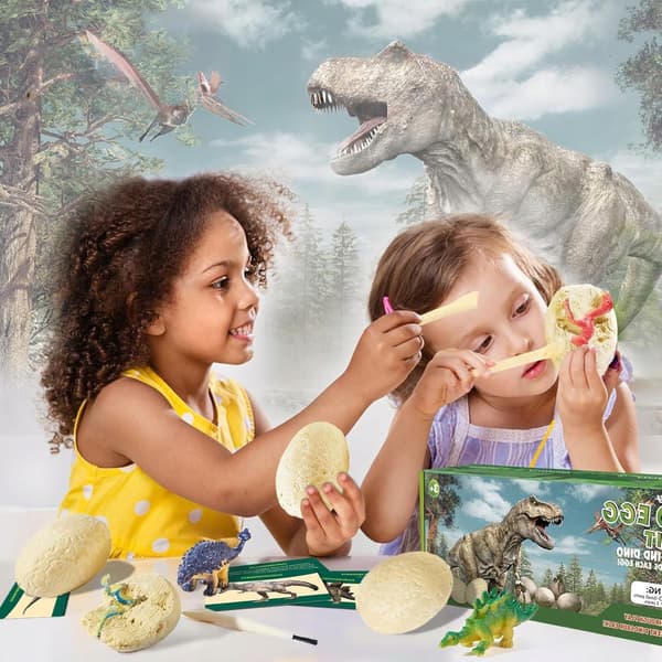 Gift: Educational Toy – Dinosaur Egg Dig-Out Set (12 eggs) with Play Mat