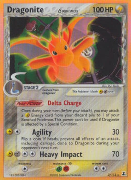 Pokemon Dragonite δ Delta Species