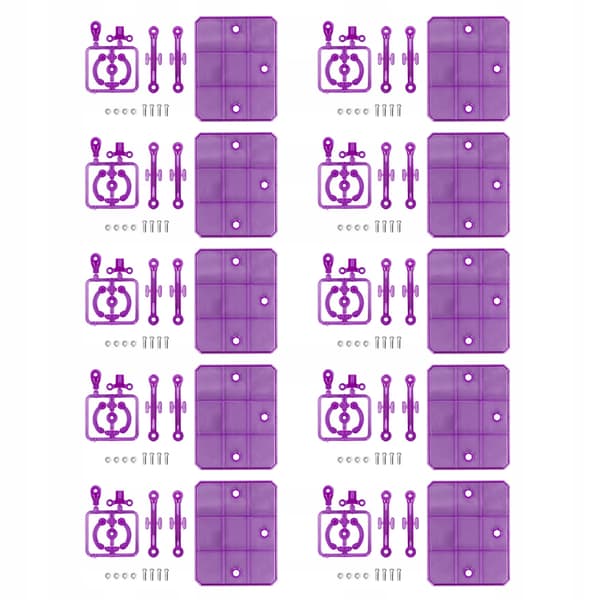 10 sets of model figures, a display stand for 6-inch EB plastic action figures