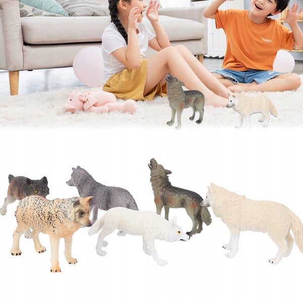 zeji Wildlife Simulation: wolf model ornaments