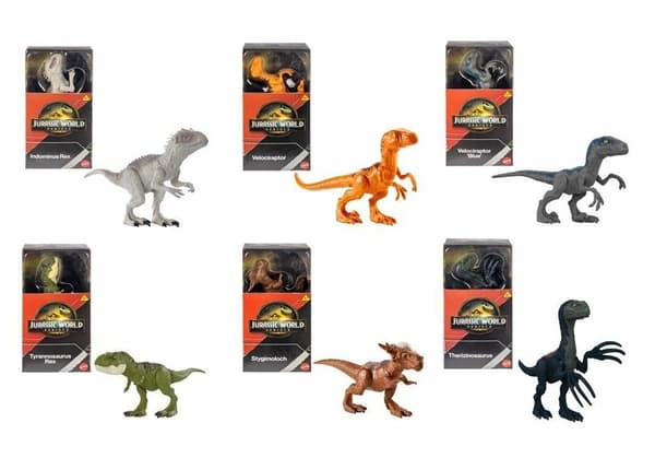 JURASSIC WORLD BASIC DINOSAUR 15CM (6-PACK) Mattel