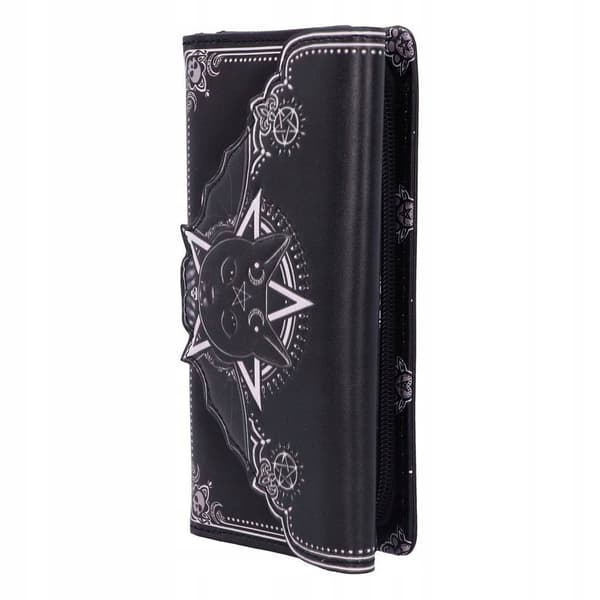 Nemesis Now Malpuss Embossed Purse, Black, 18.5cm