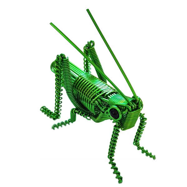 Grasshopper model, grasshopper sculpture, handmade grasshopper figurine