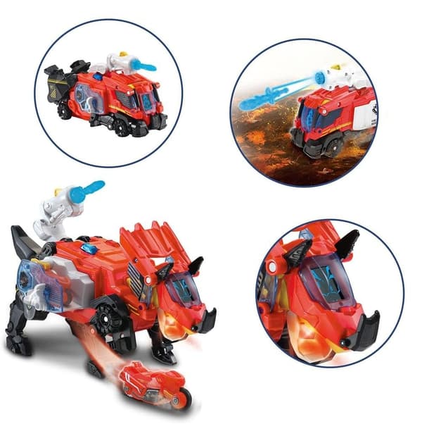 VTECH Switch & Go Dinos Hero Triceratops Interactive Figure