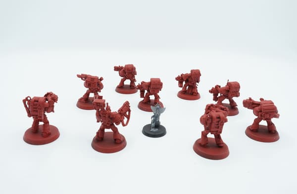 Warhammer 40k Space Marines Devastator Squad – set of 9 plastic miniatures