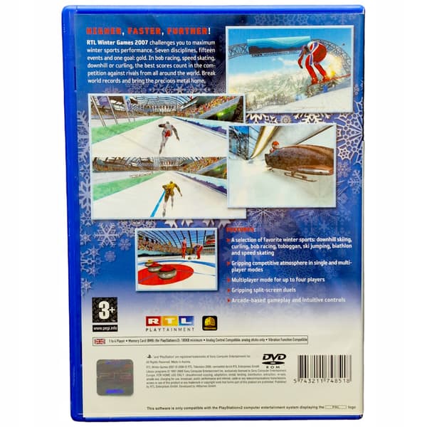 RTL WINTER GAMES 2007 PS2 game for Sony PlayStation 2 (PS2)