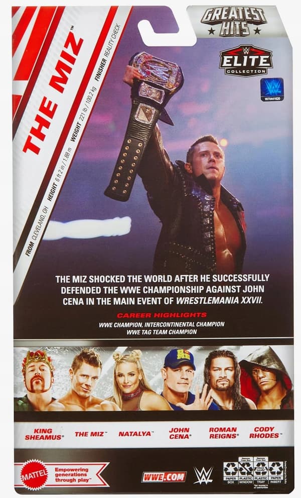 MATTEL WWE Elite Greatest Hits The Miz Figure