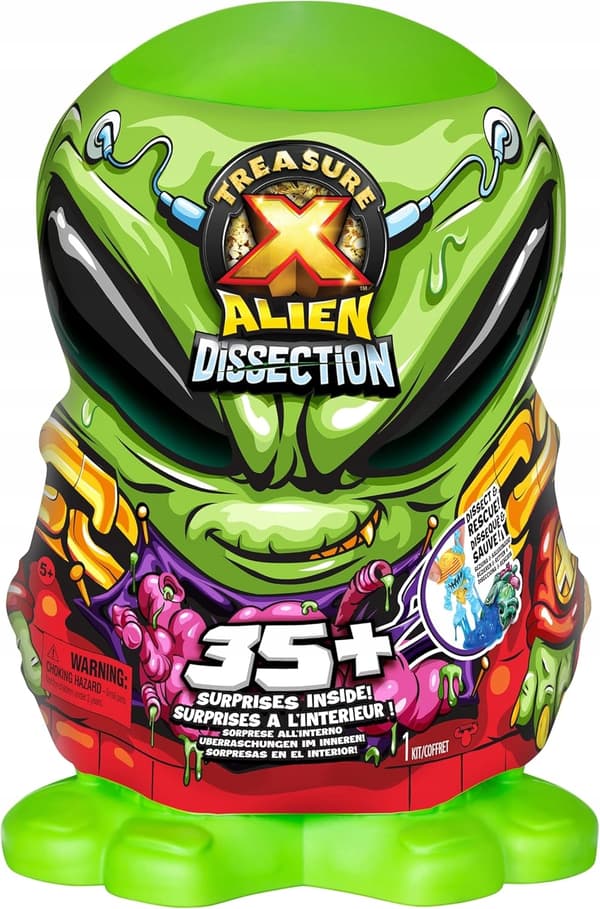 TREASURE X ALIENS DISSECTIONS LARGE ALIEN SET – 35 SURPRISES, 30 CM