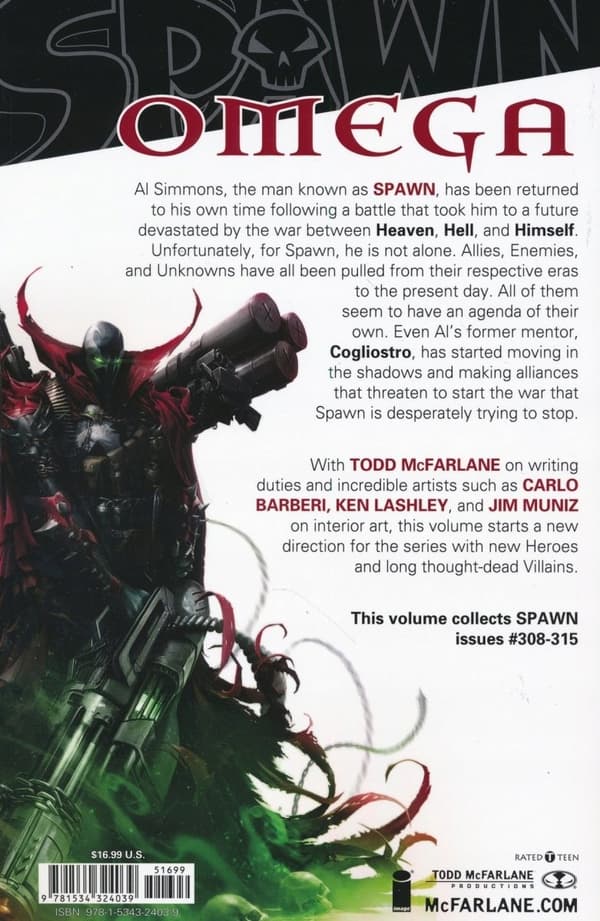 SPAWN: OMEGA – Todd McFarlane (BOOK)