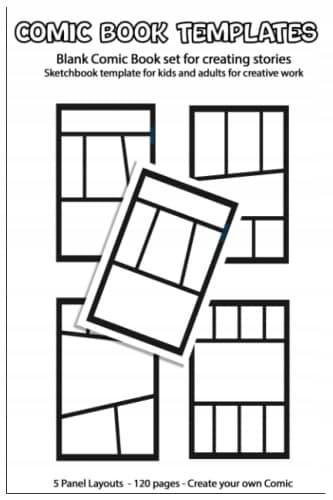 Comic Book Templates: Blank Templates, 120 pages, 6 x 9, softcover, matt