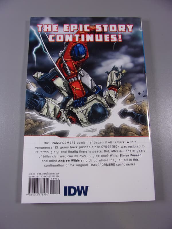 THE TRANSFORMERS REGENERATION ONE 1, 2013, English-language edition